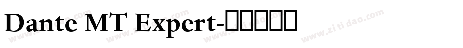 Dante MT Expert字体转换